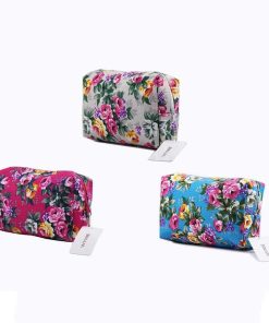 WYNIE Neceseres | Neceser Con Estampado De Flores De Tela Gris