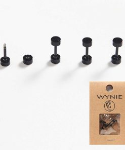 WYNIE Piercings | Pack Piercing Oreja Negro