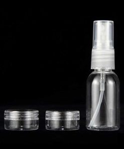 WYNIE Envases Rellenables | Pack 2 Tarros Rellenables 5G Y Botella Spray 35Ml