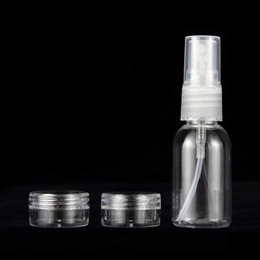 WYNIE Envases Rellenables | Pack 2 Tarros Rellenables 5G Y Botella Spray 35Ml