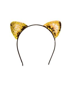 WYNIE Diademas Skincare | Diadema Orejas De Gato Dorado