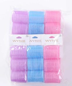 WYNIE Rulos Y Accesorios De Peinado | Rulo De Velcro Medianos 4.8Cm Azul Claro