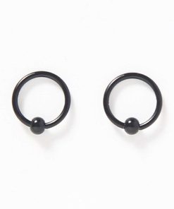 WYNIE Piercings | Pack Piercing Ball Closure Ring Negro