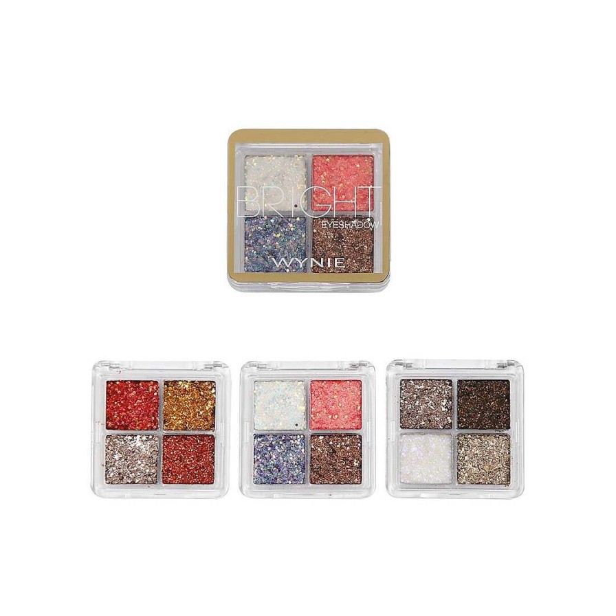 WYNIE Packs | Pack 3 Paletas De Sombras De Ojos Glitter - Bright