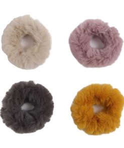 WYNIE Scrunchies | Scrunchy De Pelo De Colores Claros Gris