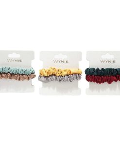 WYNIE Scrunchies | Pack 2 Scrunchies Lisos Tela Brillante