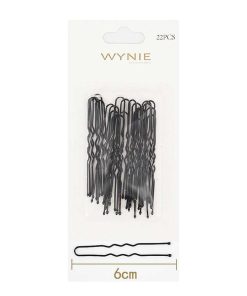 WYNIE Horquillas - Clips - Pasadores | Pack 22 Horquillas Invisibles Negras