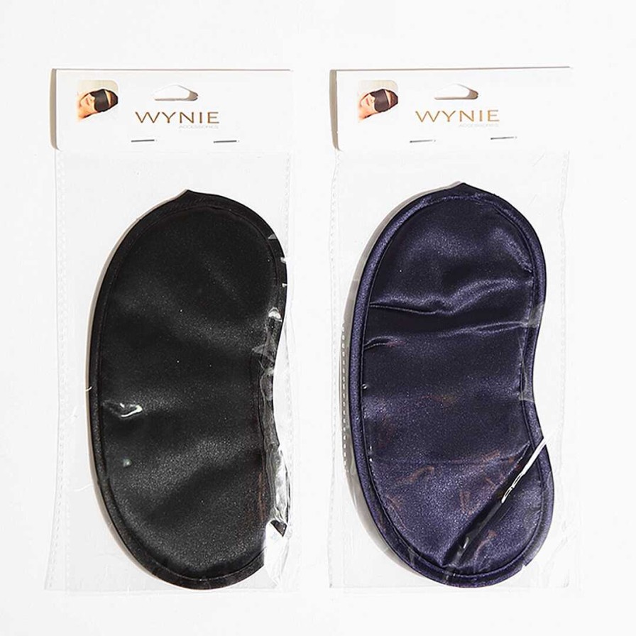 WYNIE Antifaces | Antifaz Color Liso Para Dormir Negro