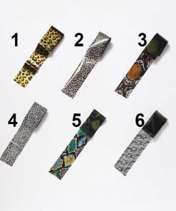 WYNIE Decoraci N Para U As | Papel Foil Para U As Animal Print