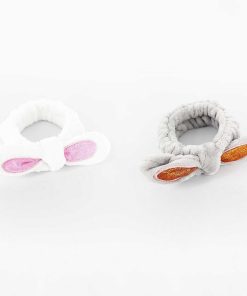 WYNIE Diademas Skincare | Diadema Para Limpieza Facial Lazo Gris