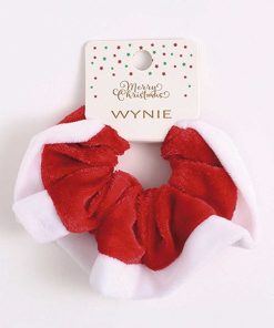 WYNIE Scrunchies | Scrunchy Navide O Rojo