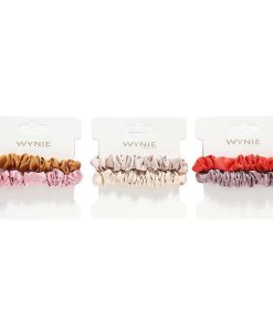 WYNIE Scrunchies | Pack 2 Scrunchies De Colores Con Tela Satinada