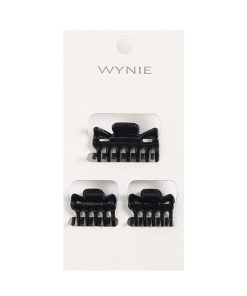 WYNIE Pinzas | Set 3 Pinzas Del Pelo Color Negro