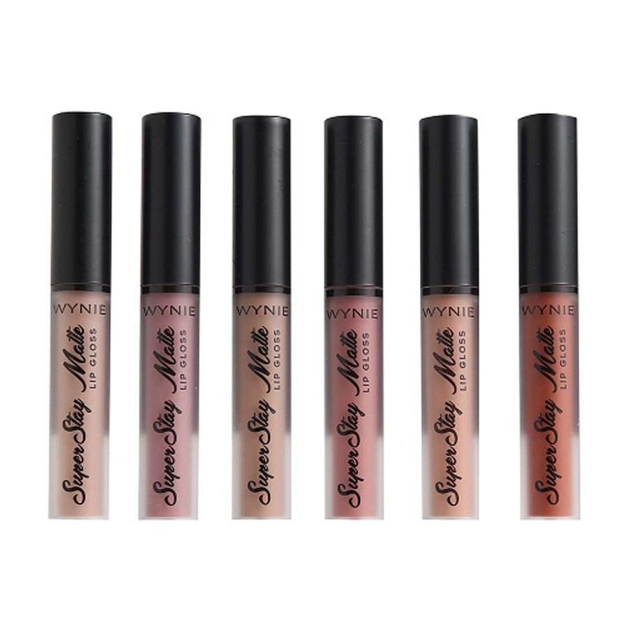 WYNIE Packs | Pack 6 Labiales L Quidos Mate Gama Nude - Superstay Matte