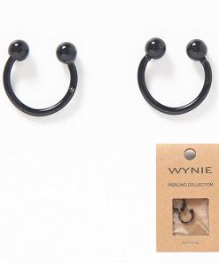 WYNIE Piercings | Pack Piercing Circular Barbell Negro