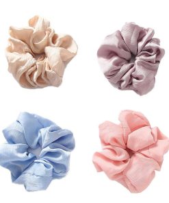 WYNIE Scrunchies | Scrunchy Grande Para El Pelo Colores Pasteles Azul Claro