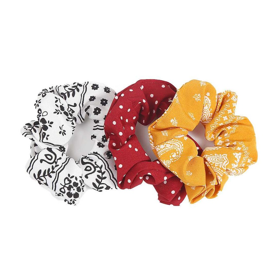 WYNIE Scrunchies | Pack Scrunchies Estampados Flores Y Lunares