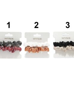 WYNIE Scrunchies | Pack 2 Scrunchies De Colores Tela Brillante