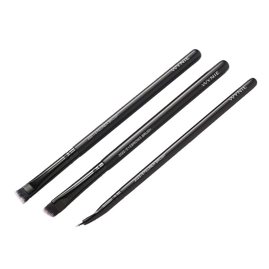 WYNIE Sets | Set De 3 Pinceles Para Eyeliner Y Cejas