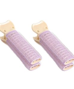 WYNIE Rulos Y Accesorios De Peinado | Rulo De Velcro Con Pinza Morado