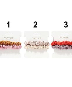 WYNIE Scrunchies | Pack 2 Scrunchies De Colores Con Tela Satinada