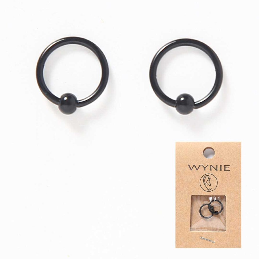 WYNIE Piercings | Pack Piercing Ball Closure Ring Negro