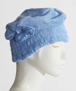 WYNIE Accesorios Para La Ducha | Gorro-Toalla De Pelo Para Ducha Azul Claro