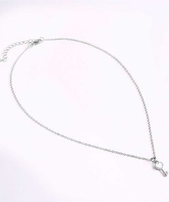 WYNIE Collares | Collar Llave Coraz N Gris